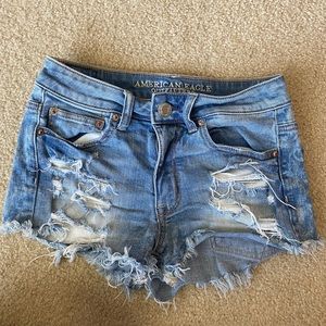 American Eagle hi-rise festival stretch shorts size 2